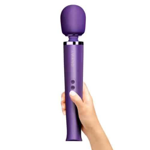Person holding Le Wand Original massager