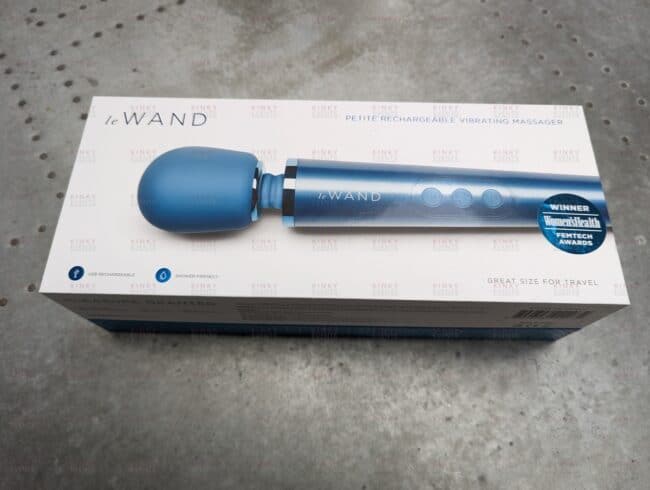 Le Wand Petite Massager in it's box